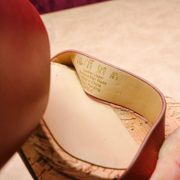 Naturalizer Women Marla Brown Leather Wide Fit Summer Slingback Sandals sz 9.5 - Picture 6 of 8